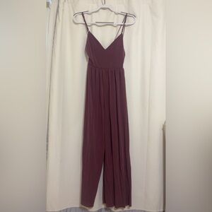 Elegant Plum Jumpsuit